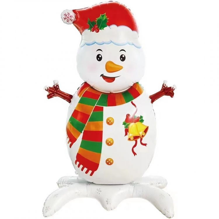 Шар Фигура 3D, Фигура на подставке, Снеговик (в упаковке) 