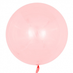 Шар Сфера 3D, Deco Bubble, Красный, Кристалл (в упаковке)