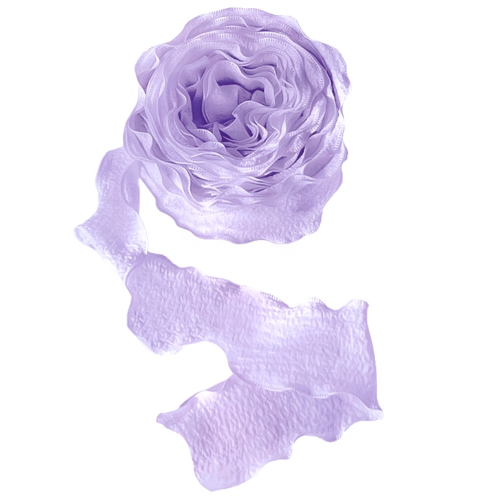 Лента тканевая, Нежная волна, Сиреневый