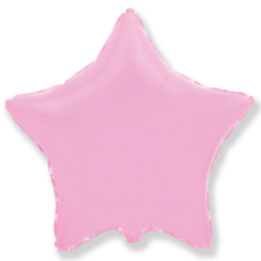 Шар Звезда, Розовый / Baby Pink (в упаковке)